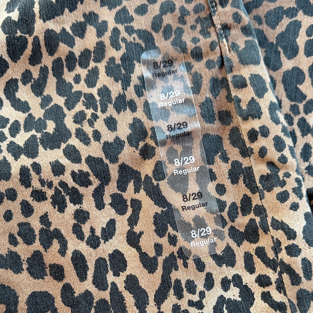 NWT GAP Cheetah Print High Rise Wide Leg - Brown and Black Pants(Size 8/29 R) - Picture 4 of 8